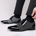 MEN'S BUSINESS POINTED TOE GROOM DRESS SHOES 66239026S