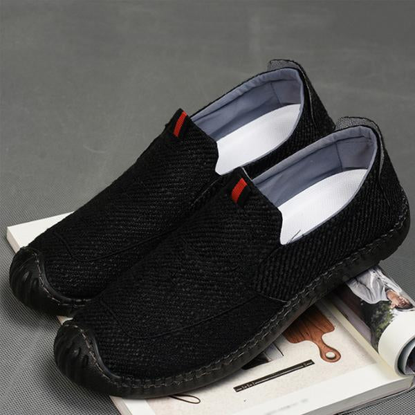 MEN'S SLIP-ON BREATHABLE RUBBER SOLE CASUAL SHOES 80490287S