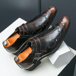 MEN'S CASUAL BUCKLE LEATHER SHOES 93995647YL