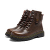 MEN'S CASUAL AND FASHIONABLE SOLID COLOR LACE UP BOOTS 86639888YL