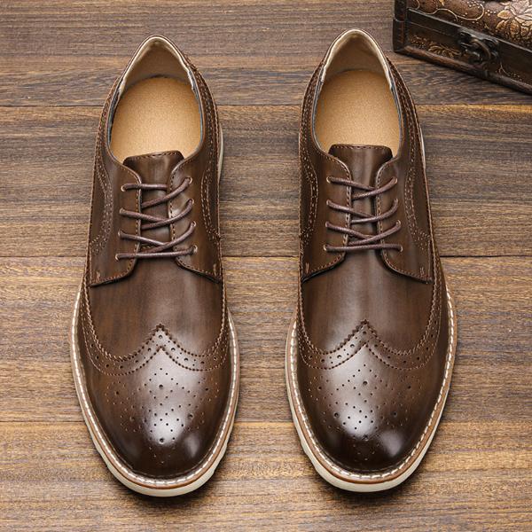 MEN'S ULTRALIGHT BROGUE CASUAL RETRO SNEAKERS 70078095S