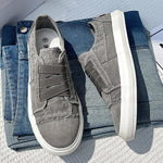 MEN'S RETRO WASHED DENIM SLIP-ON CANVAS SHOES 18814769S