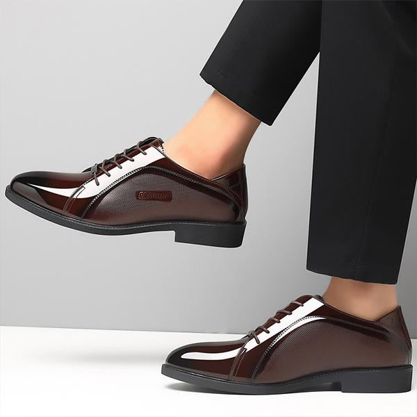 MEN'S CASUAL BUSINESS GLOSSY DRESS SHOES 51704045S