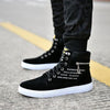 MEN'S CASUAL LETTER HIGH TOP CANVAS SHOES 34738690S