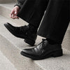 MEN'S POINTED CASUAL LACE UP LEATHER SHOES 02281887YL