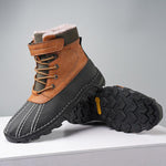 MEN'S CASUAL LACE-UP PLUSH COMBAT BOOTS 26534339S