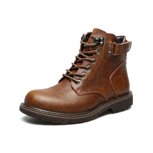 MEN'S RETRO LACE-UP MARTIN BOOTS 21051718S