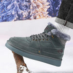 MEN'S CASUAL SUEDE RUBBER SOLE LACE UP SNOW BOOTS 65561595S