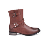 MEN'S CASUAL RETRO BUCKLE LEATHER BOOTS 45577631YL