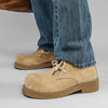 MEN'S CASUAL THICK SOLE SUEDE ROUND TOE ANKLE BOOTS 51237895S