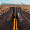 MEN'S RETRO LACE UP CASUAL LEATHER BOOTS 81247603YL