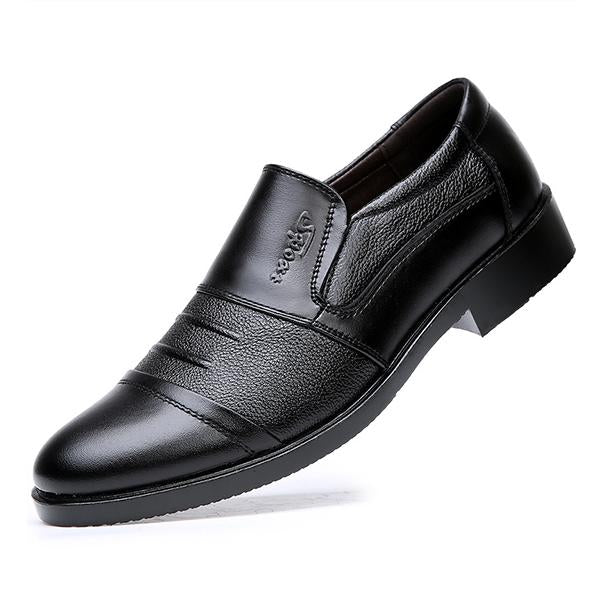 MEN'S CASUAL PLEATED SLIP-ON DRESS SHOES 58022322S