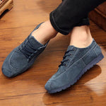 MEN'S BREATHABLE LACE-UP CANVAS CASUAL SHOES 15620779S