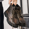 MEN'S RETRO BIKER LACE UP BOOTS 31779722YL