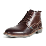 MEN'S CLASSIC RETRO LACE UP SHORT LEATHER BOOTS 84471063YL