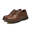 MEN'S RETRO TRENDY LACE-UP CASUAL WORK SHOES 13829634S