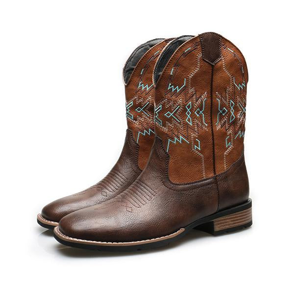 MEN'S RETRO WESTERN COWBOY KNIGHT BOOTS 45705539YL