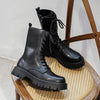 MEN'S HEIGHT-INCREASING THICK-SOLED LACE-UP BOOTS 64090818S