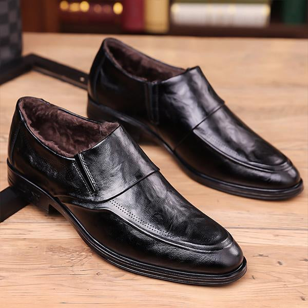 MEN'S PLUSH LINED BUSINESS CASUAL DRESS SHOES 03059988S