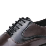 MEN'S BUSINESS CONTRAST COLOR SPLICED DRESS SHOES 25765798S