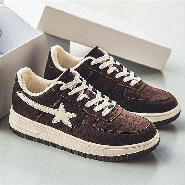 MEN'S RETRO LACE UP BREATHABLE CASUAL SHOES 15271047YL