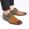 MEN'S STYLISH COLORBLOCK BELT BUCKLE DRESS SHOES 94435109S