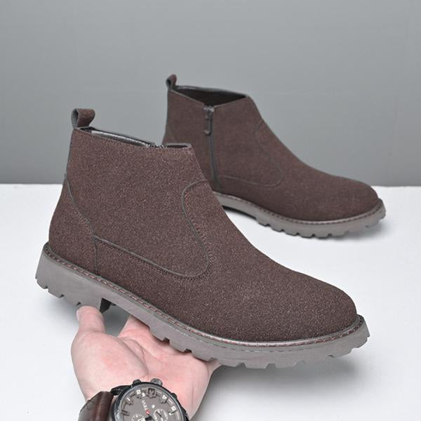 MEN'S STYLISH SUEDE HIGH TOP CHELSEA BOOTS 00719258S