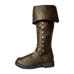 MEN'S RETRO MEDIEVAL LEATHER BOOTS 95622548YL