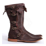 MEN'S MEDIEVAL RETRO LEATHER BOOTS 67668447YL