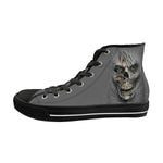 MEN'S HIGH TOP LACE-UP SKULL CANVAS CASUAL SHOES 21222807YL