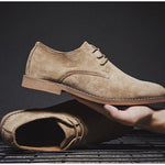 MEN'S RETRO LACE UP BUSINESS LEATHER SHOES 44486414YL