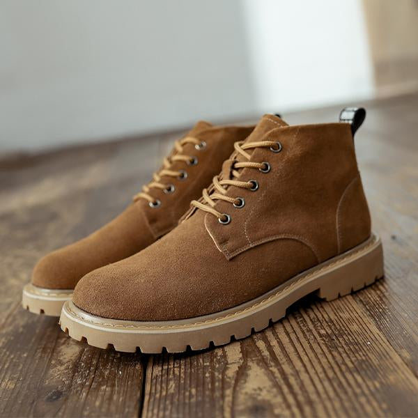 MEN'S CASUAL SUEDE NON-SLIP LACE-UP BOOTS 42308135S