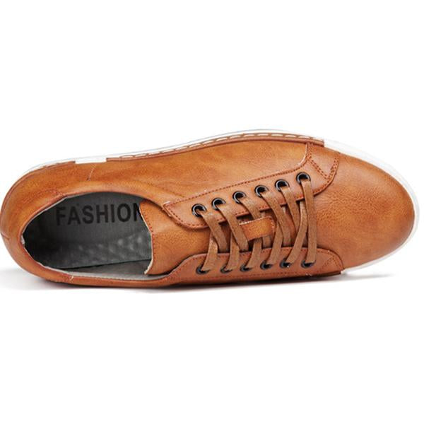 MEN'S LACE UP CASUAL LEATHER SHOES 11517115YL