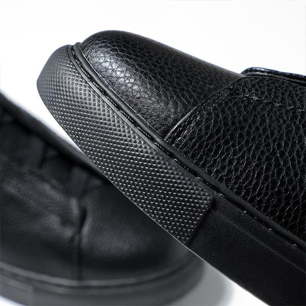 MEN'S BLACK CASUAL SLIP-ON SHOES 16284065S