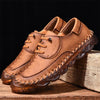 MEN'S RETRO LACE UP CASUAL LEATHER SHOES 74117561YL