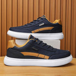 MEN'S CASUAL CONTRAST COLOR LACE-UP SNEAKERS 64093997S