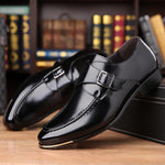 MEN'S CASUAL BELT BUCKLE BUSINESS DRESS SHOES 89502071S