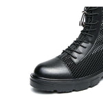 MEN'S UNIQUE BREATHABLE DESIGN LACE UP BOOTS 02790544YL