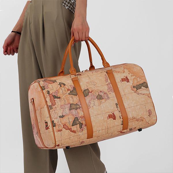 RETRO TRENDY LARGE CAPACITY TRAVEL LUGGAGE BAG 97453775S