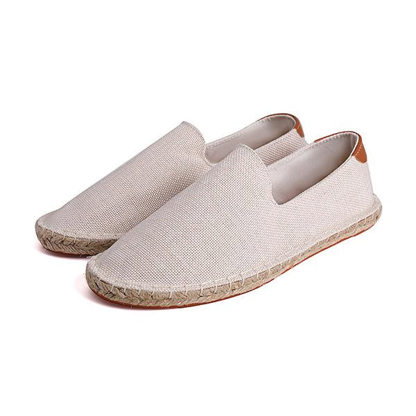 MEN'S SLIP-ON HAND-STITCHED ESPADRILLE FISHERMAN SHOES 69077762S