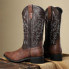 MEN'S RETRO EMBROIDERED COLOR CONTRASTING COWBOY BOOTS 02604286YL