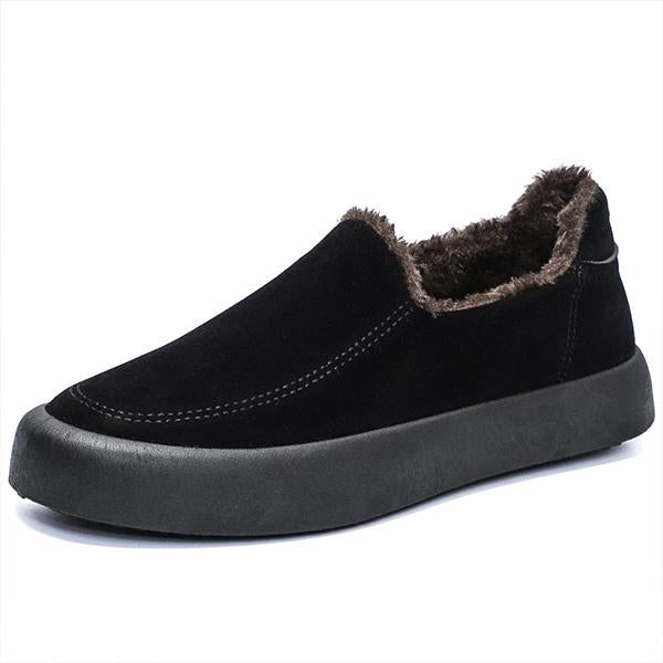 MEN'S SLIP-ON WARM PLUSH CASUAL COTTON SHOES 07807865S