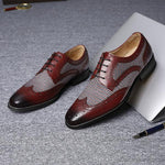 MEN'S BROGUE FASHION HOUNDSTOOTH DRESS SHOES 63097559S