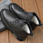 MEN'S WARM CASUAL HIGH TOP LACE UP BOOTS 56037250S