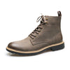 MEN'S SIDE ZIPPER RETRO LACE UP CASUAL BOOTS 59692301YL