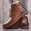 MEN'S RETRO CONTRASTING LACE UP BOOTS 44282600YL