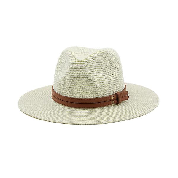 MEN'S BELT ACCESSORIES STRAW BEACH PANAMA HAT 36386586S