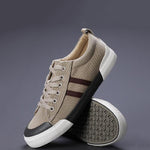 MEN'S LACE-UP CASUAL FLAT CANVAS SHOES 48470817S