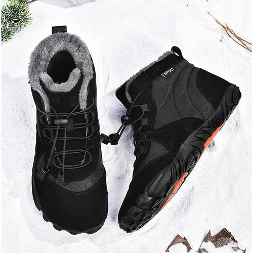 MEN'S LACE UP WATERPROOF AND ANTI SLIP SNOW HIKING BOOTS 04340285YL