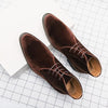 MEN'S BUSINESS CASUAL POINTED TOE LACE-UP CHUKKA BOOTS 34211592S